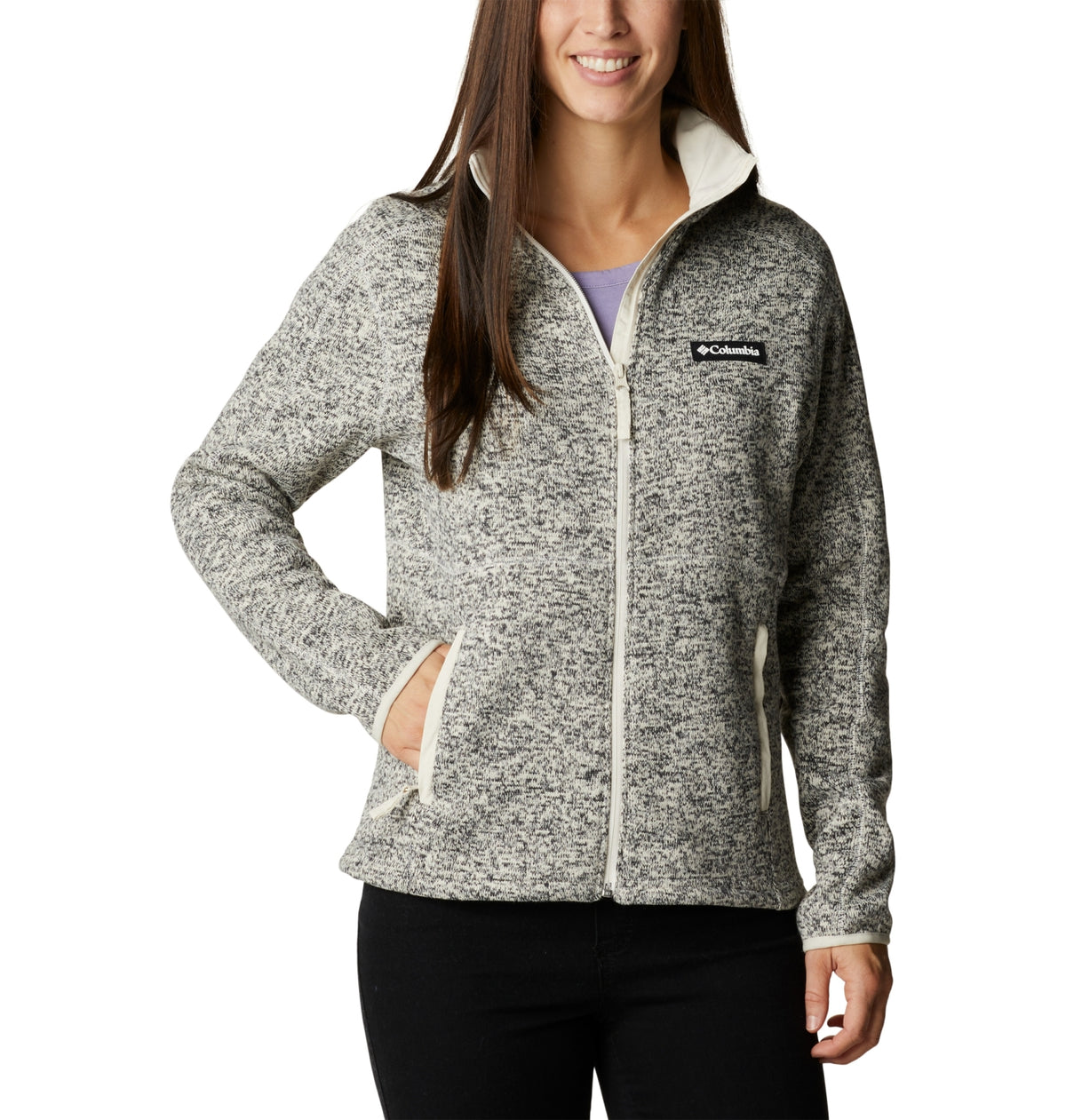 W Sweater Weather Full Zip Chalk Heather Bild 3