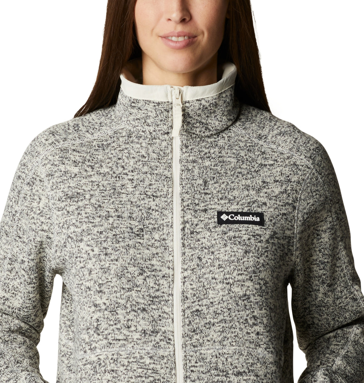 W Sweater Weather Full Zip Chalk Heather Bild 5