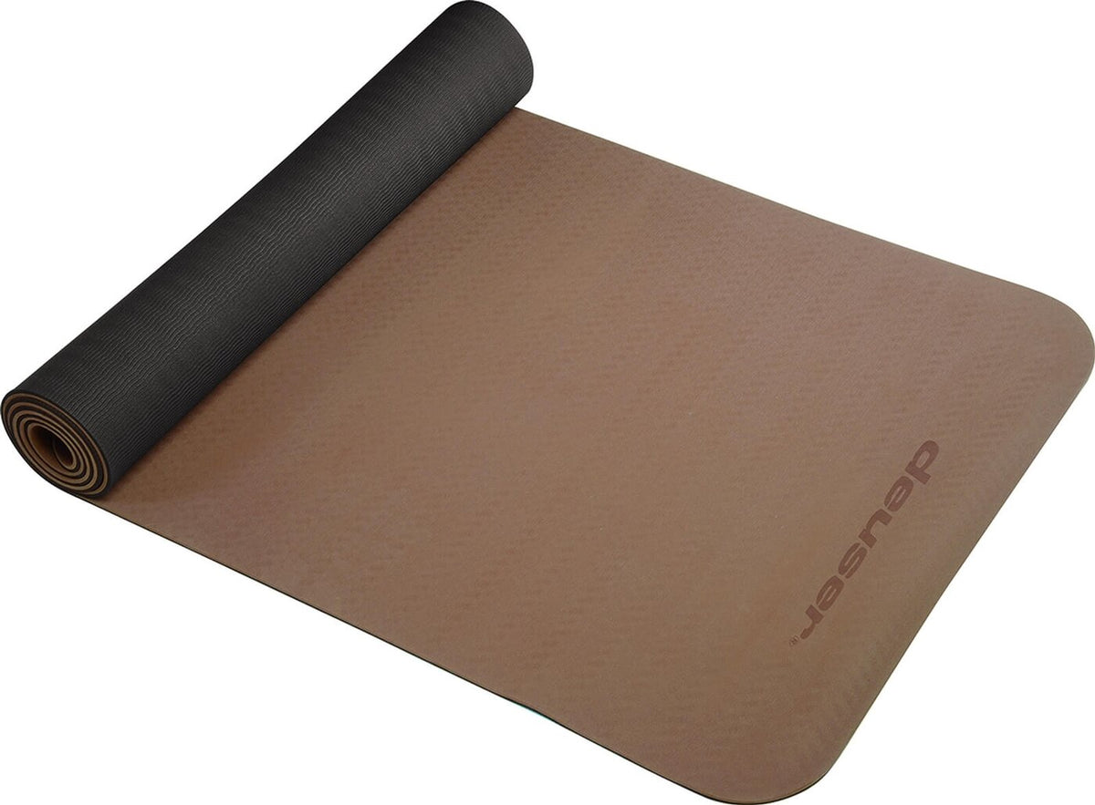 Deuser Yoga Matte TPE cappuccino/br CAPPUCCINO/BRAUN Bild 2