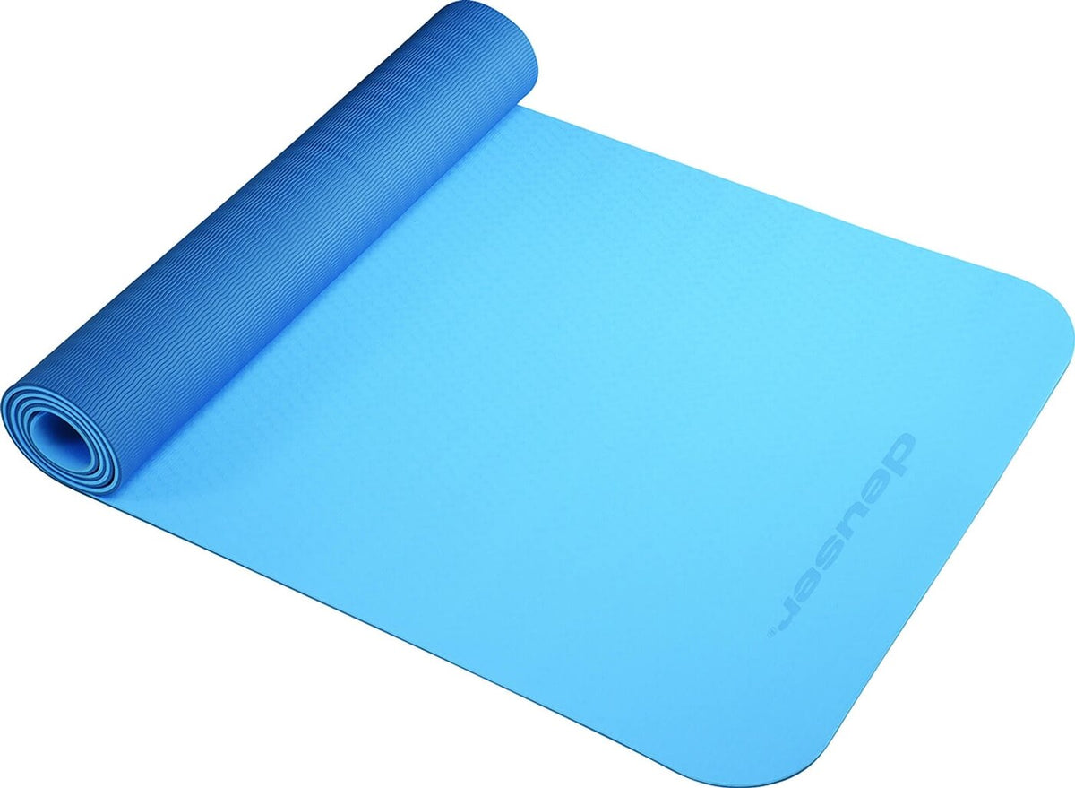 Deuser Yoga Matte TPE hellblau/dunk HELLBLAU Bild 2
