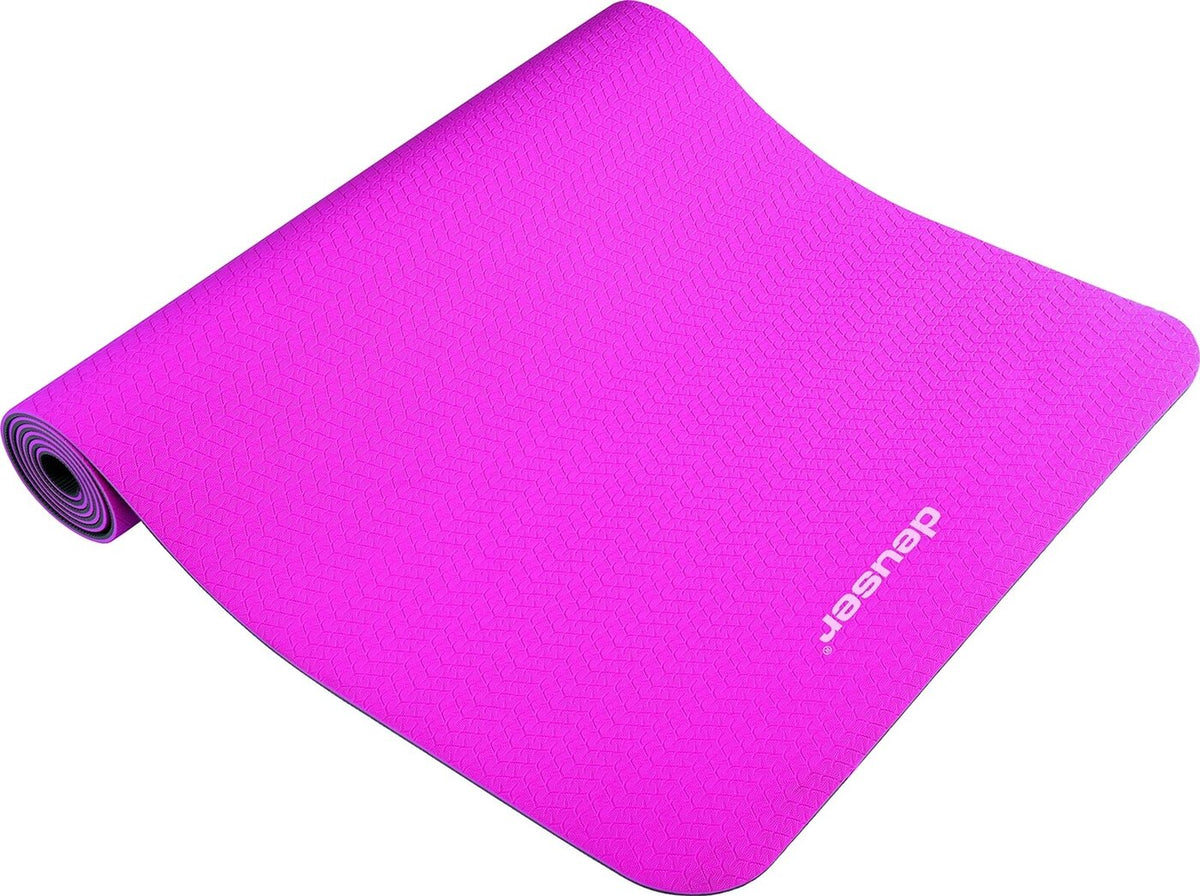 Deuser Yoga Matte TPE pink/grau PINK Bild 2