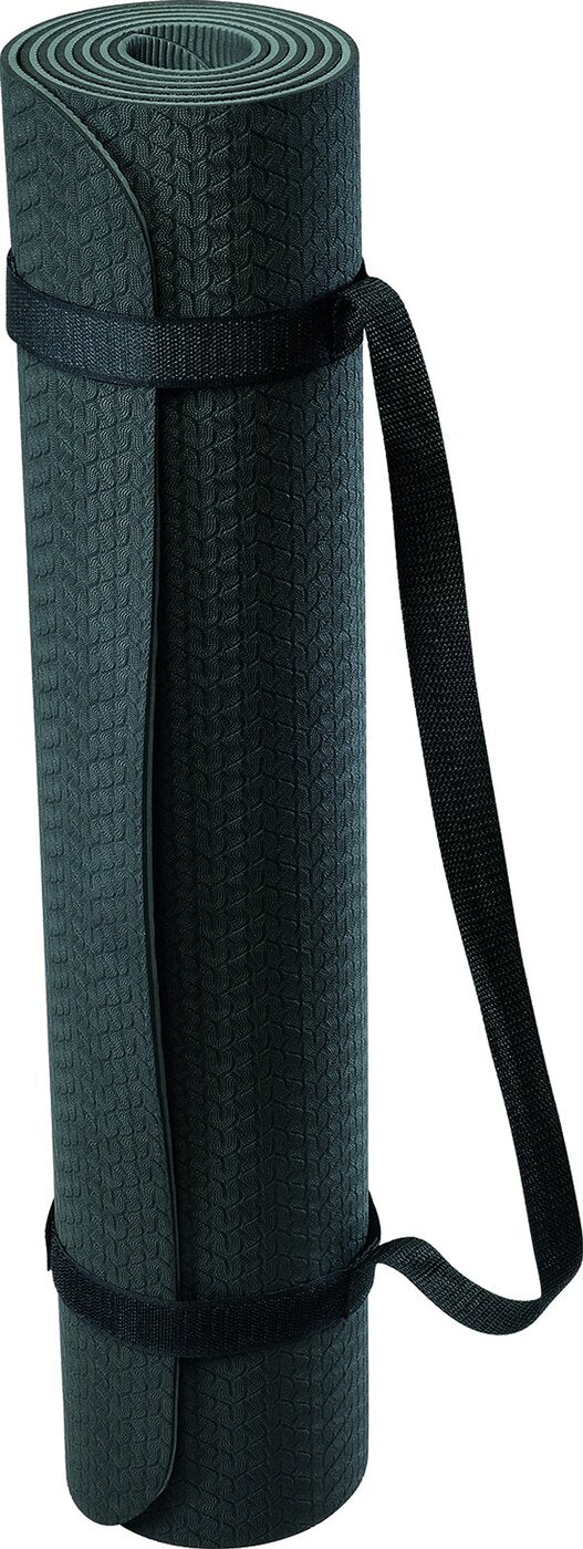 Deuser Yoga Matte TPE schwarz/grau SCHWARZ Bild 1