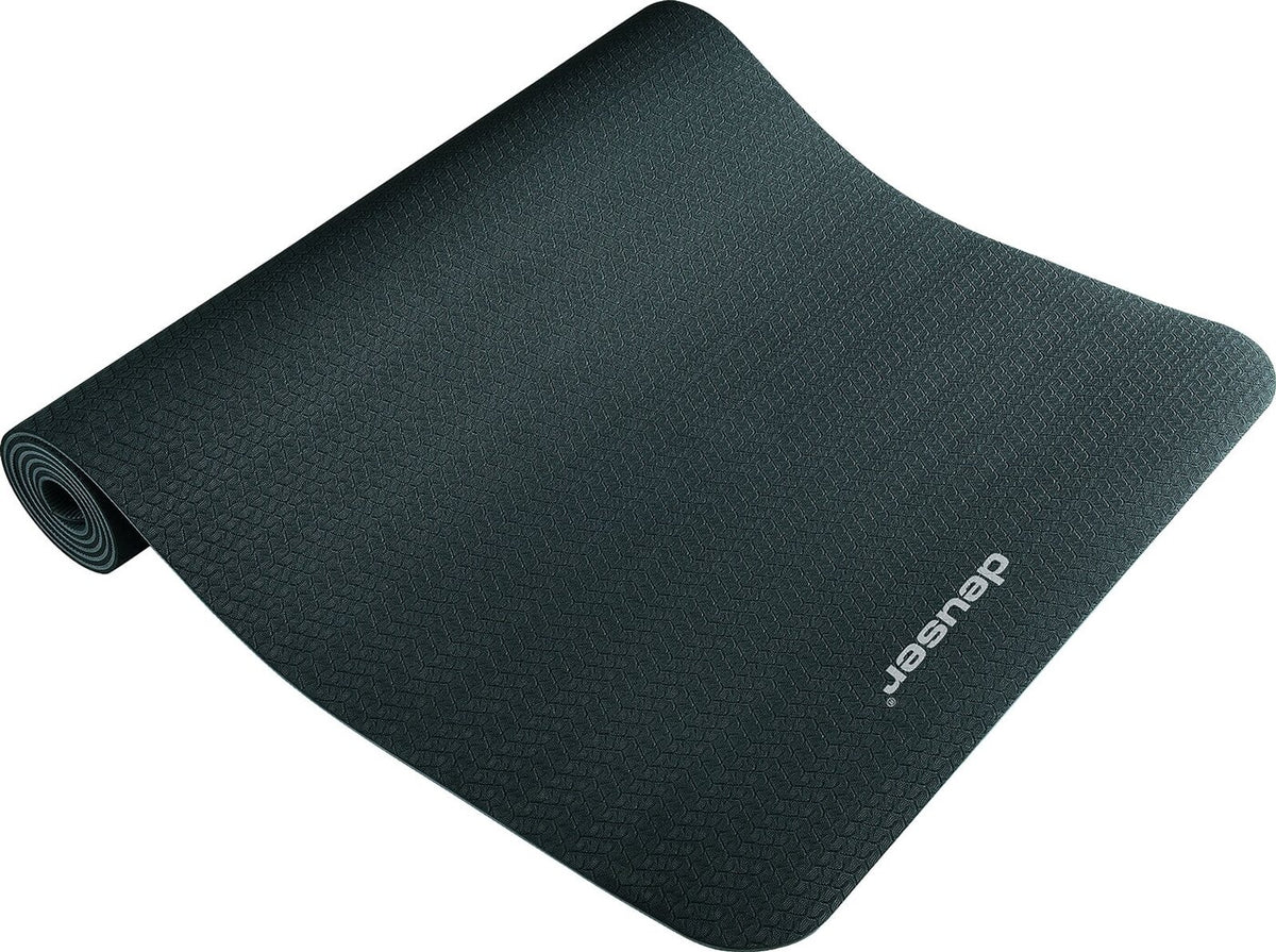 Deuser Yoga Matte TPE schwarz/grau SCHWARZ Bild 2