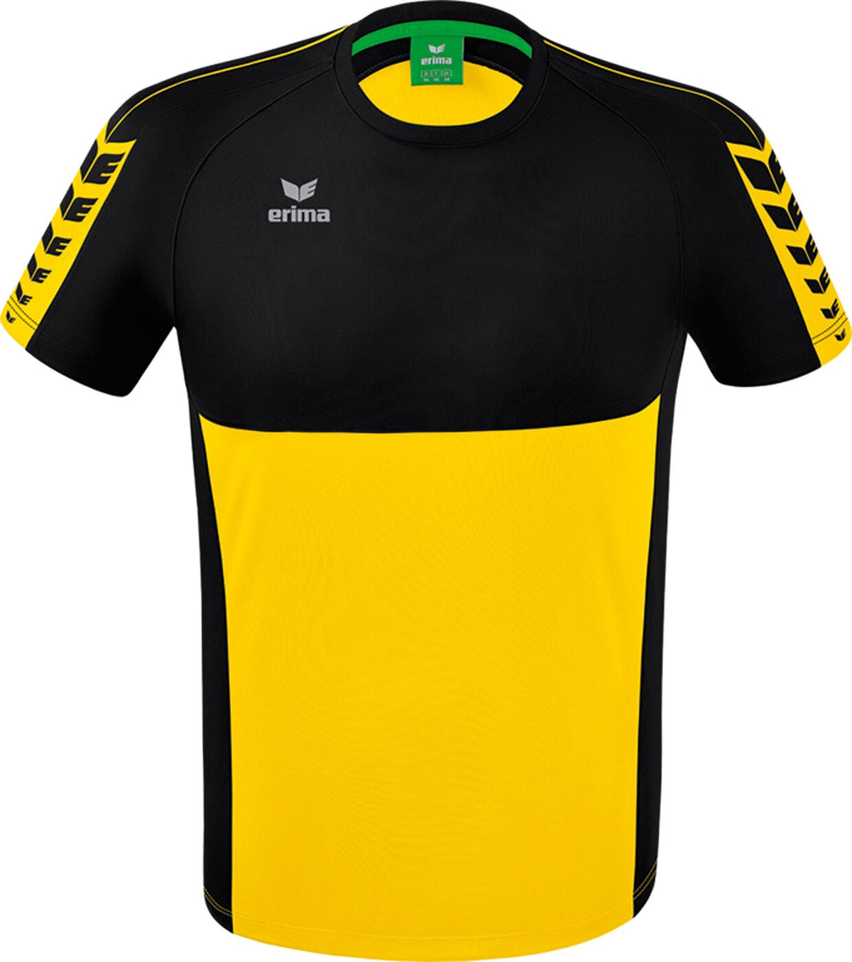 SIX WINGS t-shirt function 140950 yellow/black Bild 1
