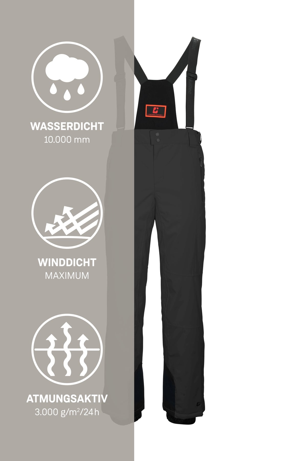 KSW 100 MN SKI PNTS schwarz schwarz Bild 6