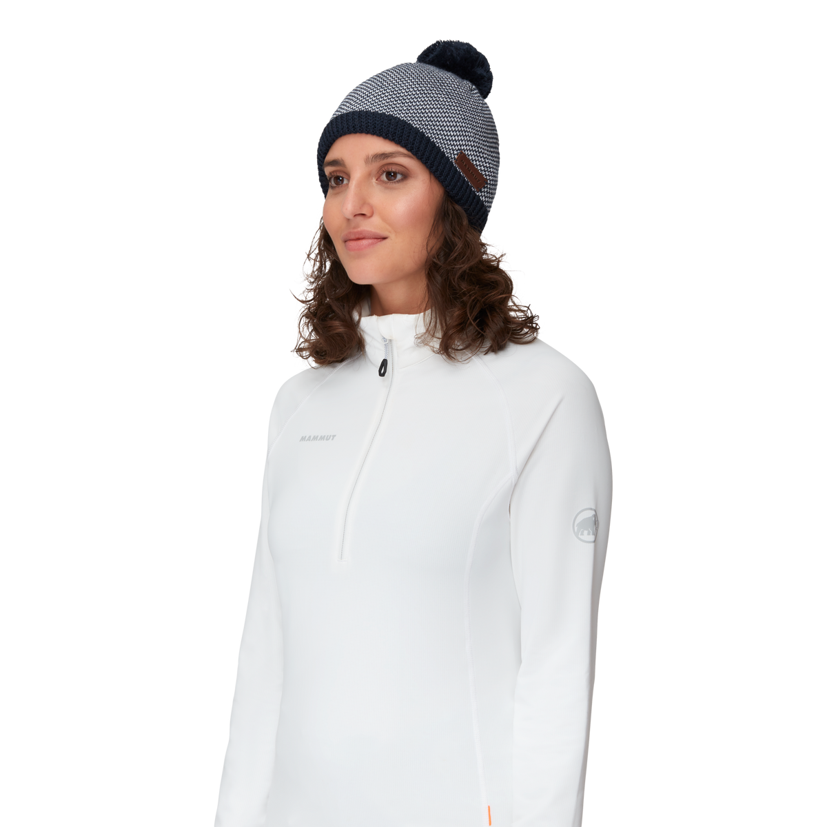 Snow Beanie 5899 marine-white Bild 2
