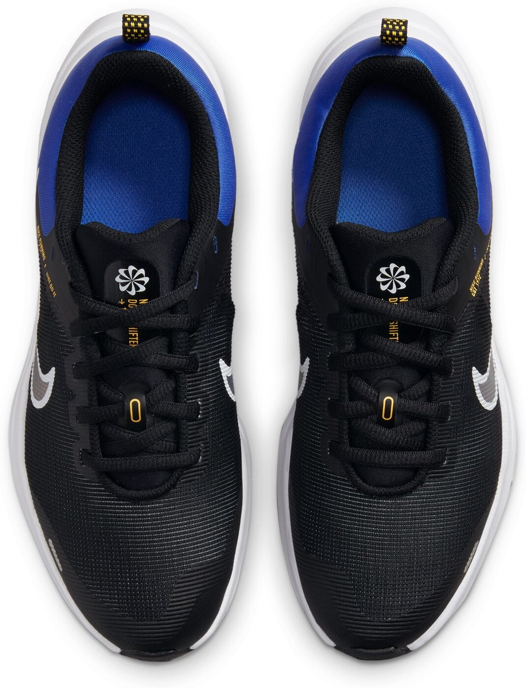 NIKE DOWNSHIFTER 12 NN (GS) BLACK/WHITE-RACER BLUE-LAS Bild 3