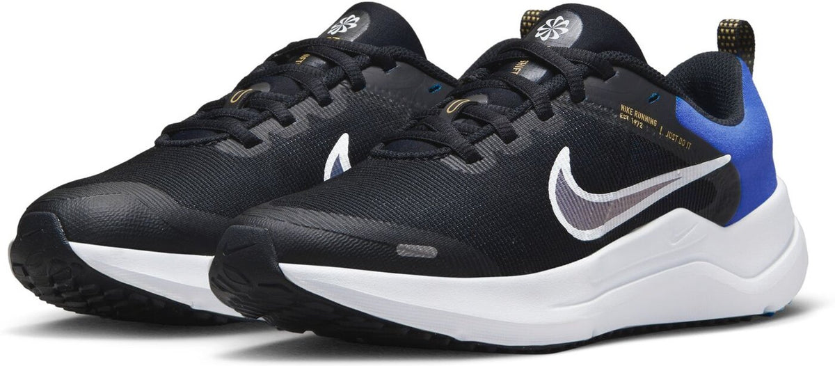 NIKE DOWNSHIFTER 12 NN (GS) BLACK/WHITE-RACER BLUE-LAS Bild 4
