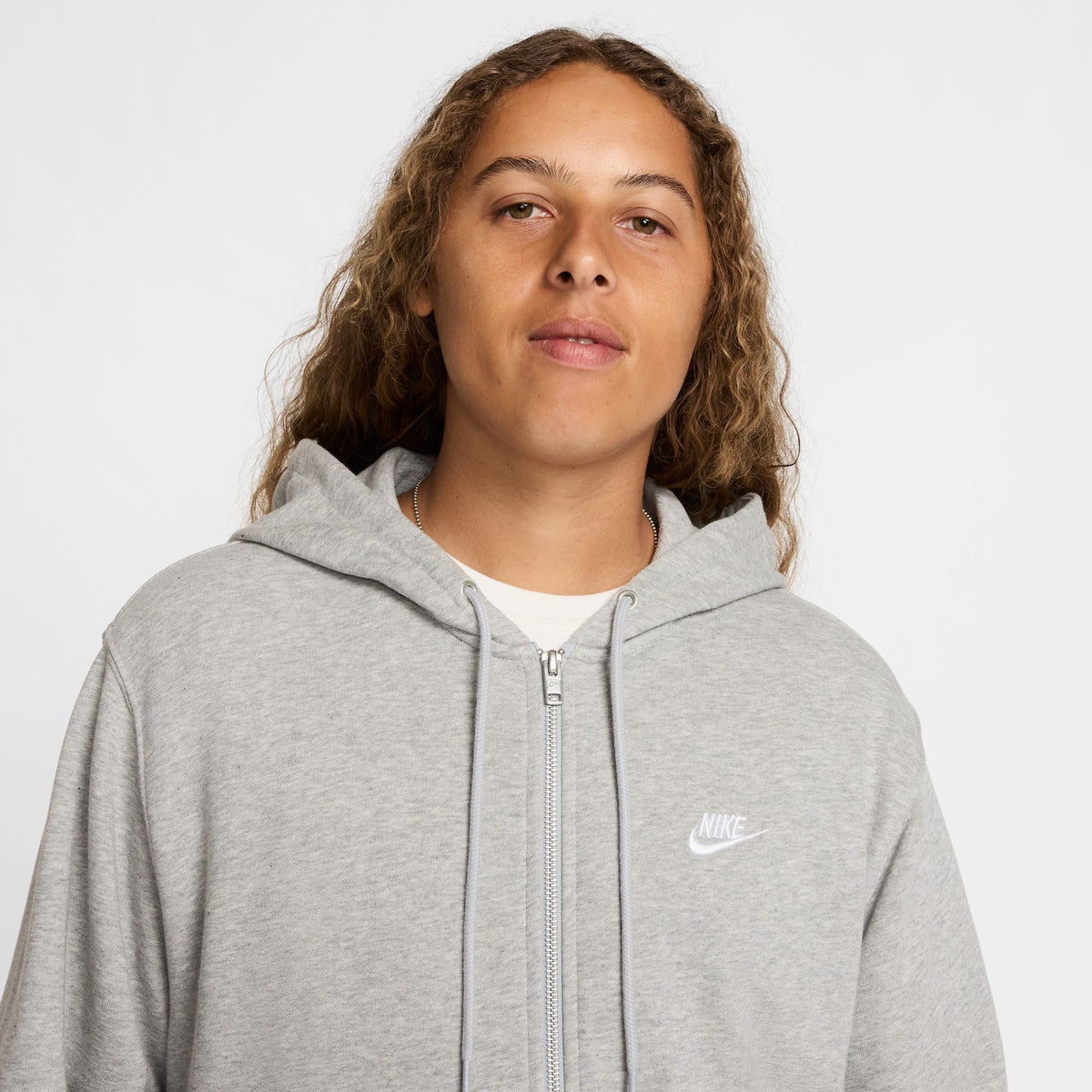 M NK CLUB FT FZ HOODIE DK GREY HEATHER DK GREY HEATHER Bild 6