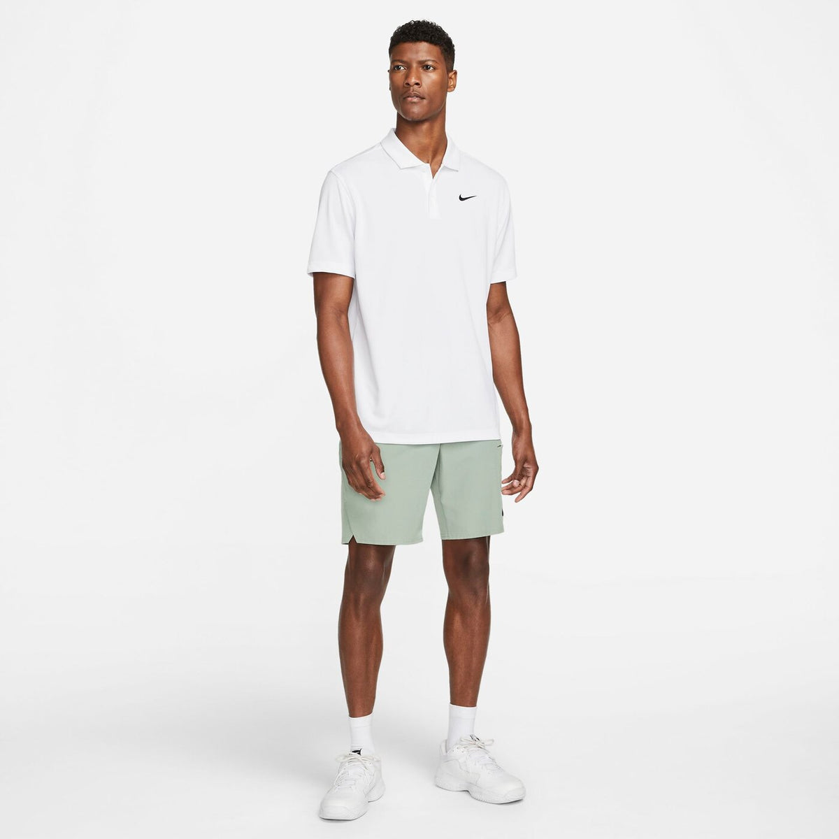 M NKCT DF POLO SOLID WHITE/BLACK Bild 4