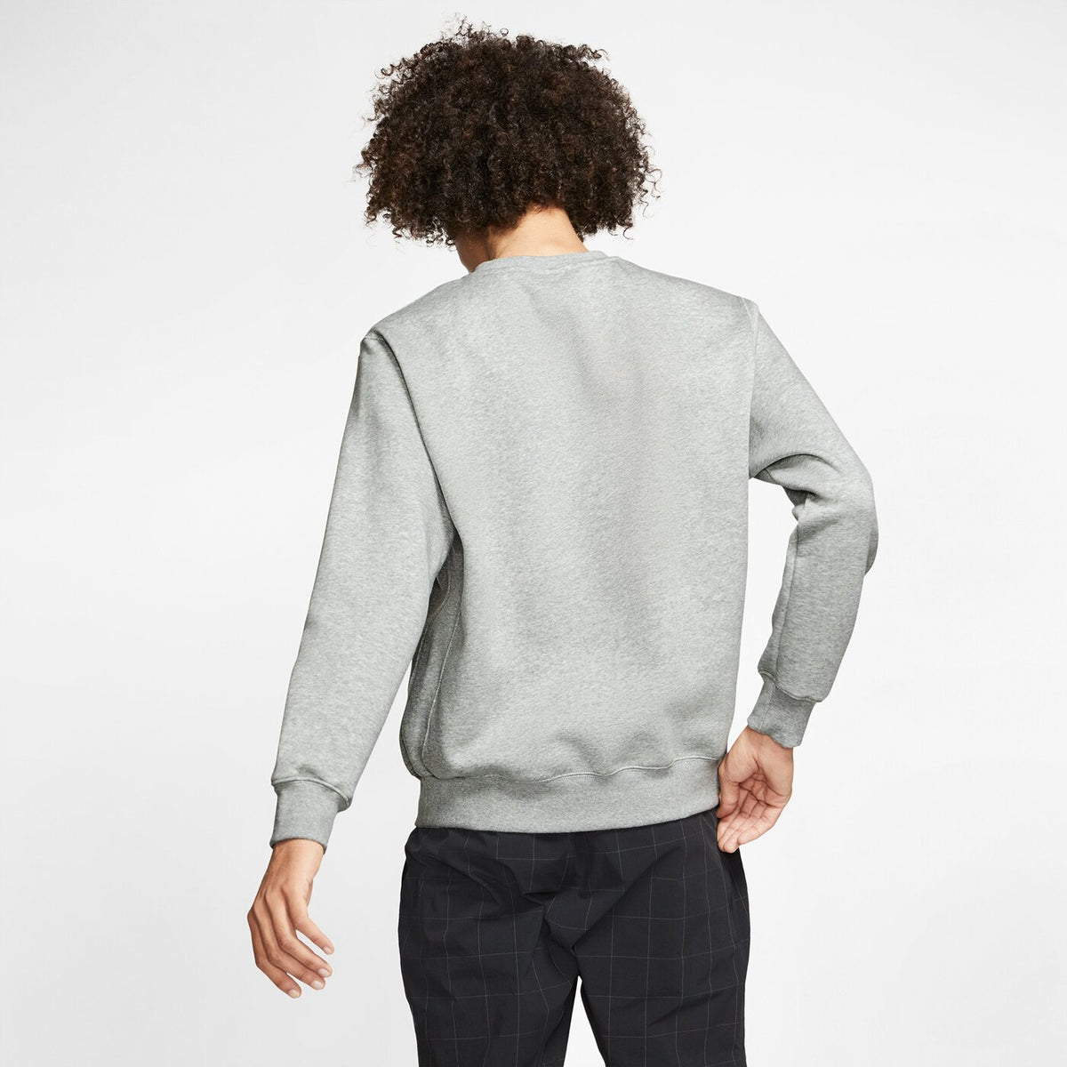 M NSW CLUB CRW BB DK GREY HEATHER/WHITE Bild 3