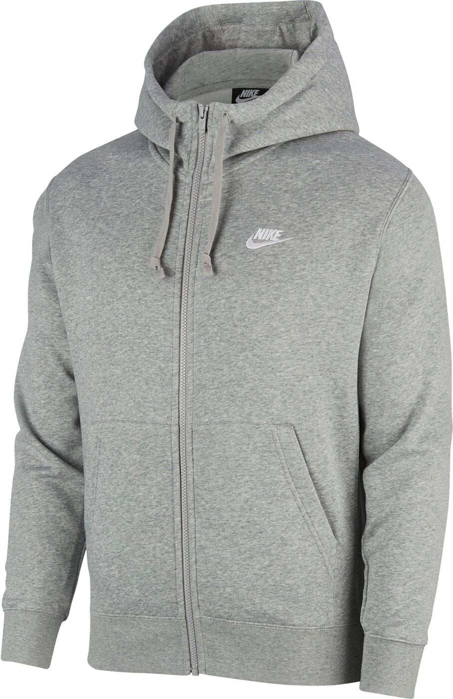 M NSW CLUB HOODIE FZ BB DK GREY HEATHER/MATTE SILV Bild 1