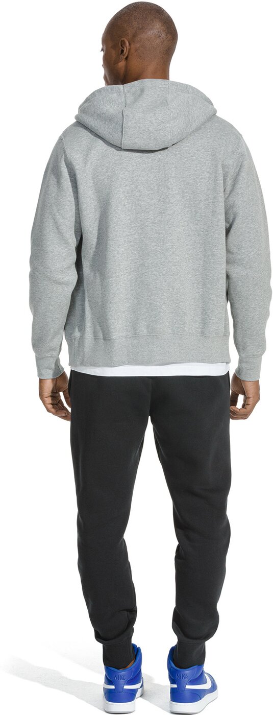 M NSW CLUB HOODIE FZ BB DK GREY HEATHER/MATTE SILV Bild 5