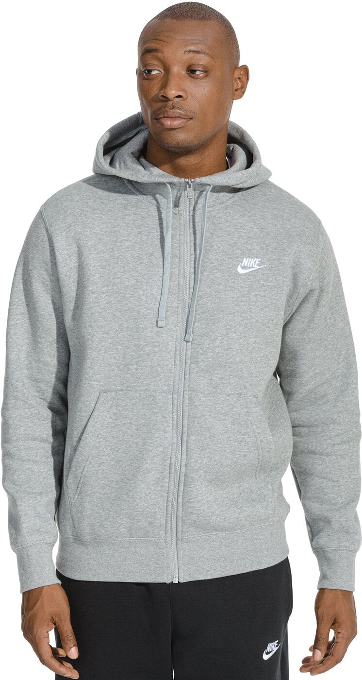 M NSW CLUB HOODIE FZ BB DK GREY HEATHER/MATTE SILV Bild 7