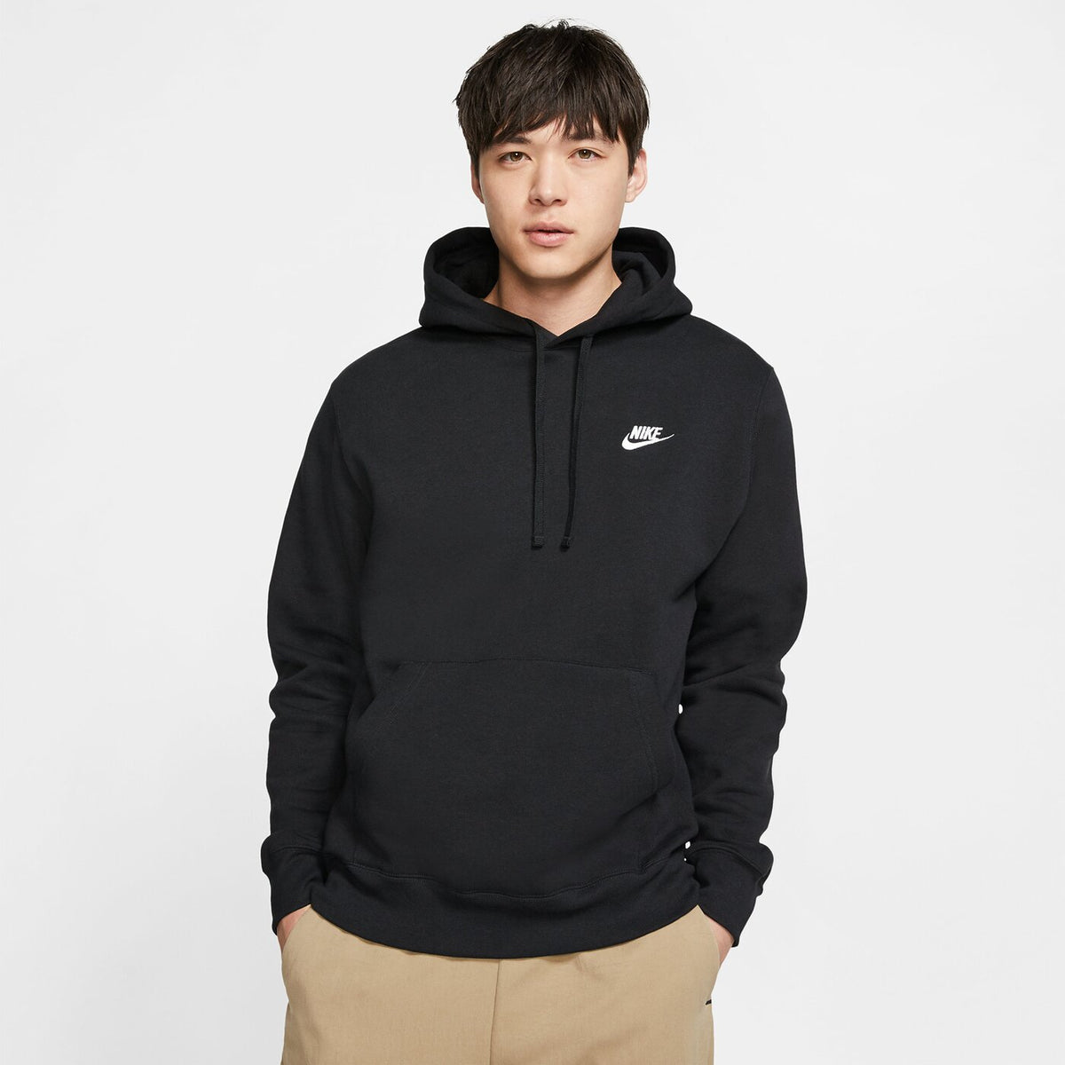 M NSW CLUB HOODIE PO BB BLACK/BLACK/WHITE Bild 6