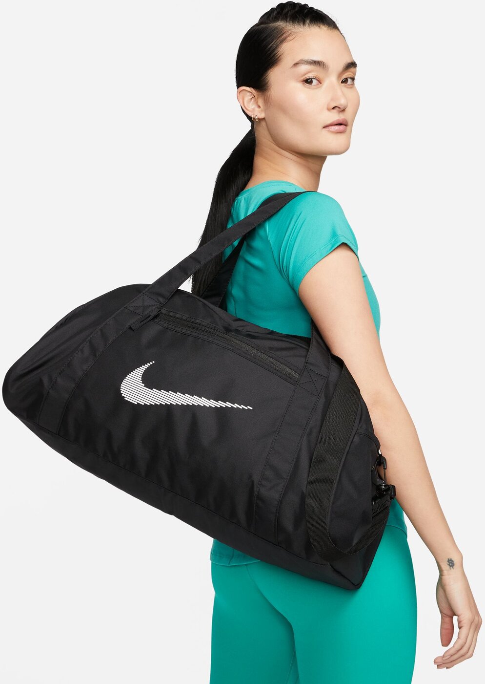 NK GYM CLUB BAG - SP23 BLACK/BLACK/WHITE Bild 4