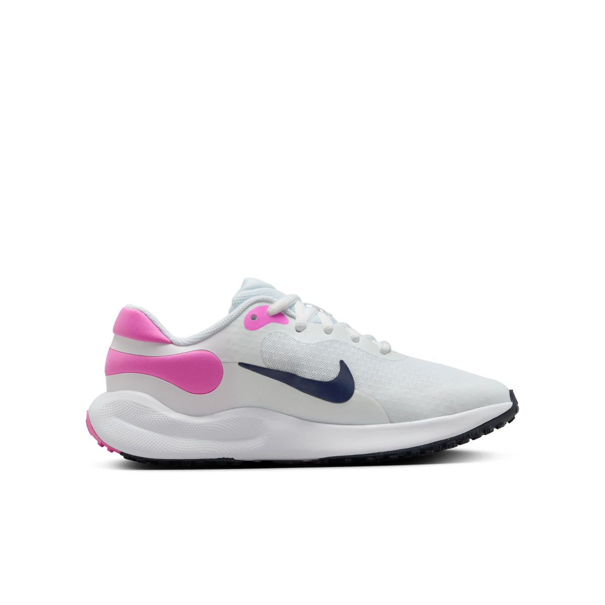 NIKE REVOLUTION 7 (GS) WHITE/MIDNIGHT NAVY-PLAYFU Bild 3