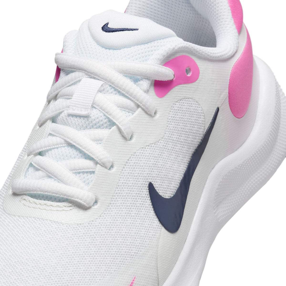 NIKE REVOLUTION 7 (GS) WHITE/MIDNIGHT NAVY-PLAYFU Bild 7