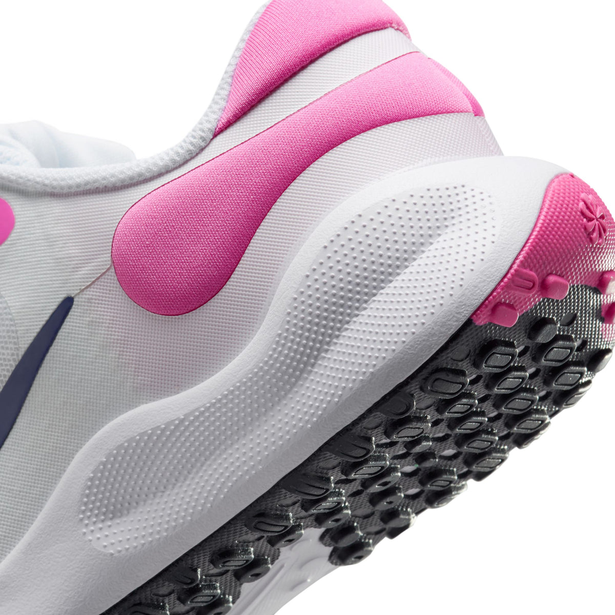NIKE REVOLUTION 7 (GS) WHITE/MIDNIGHT NAVY-PLAYFU Bild 8