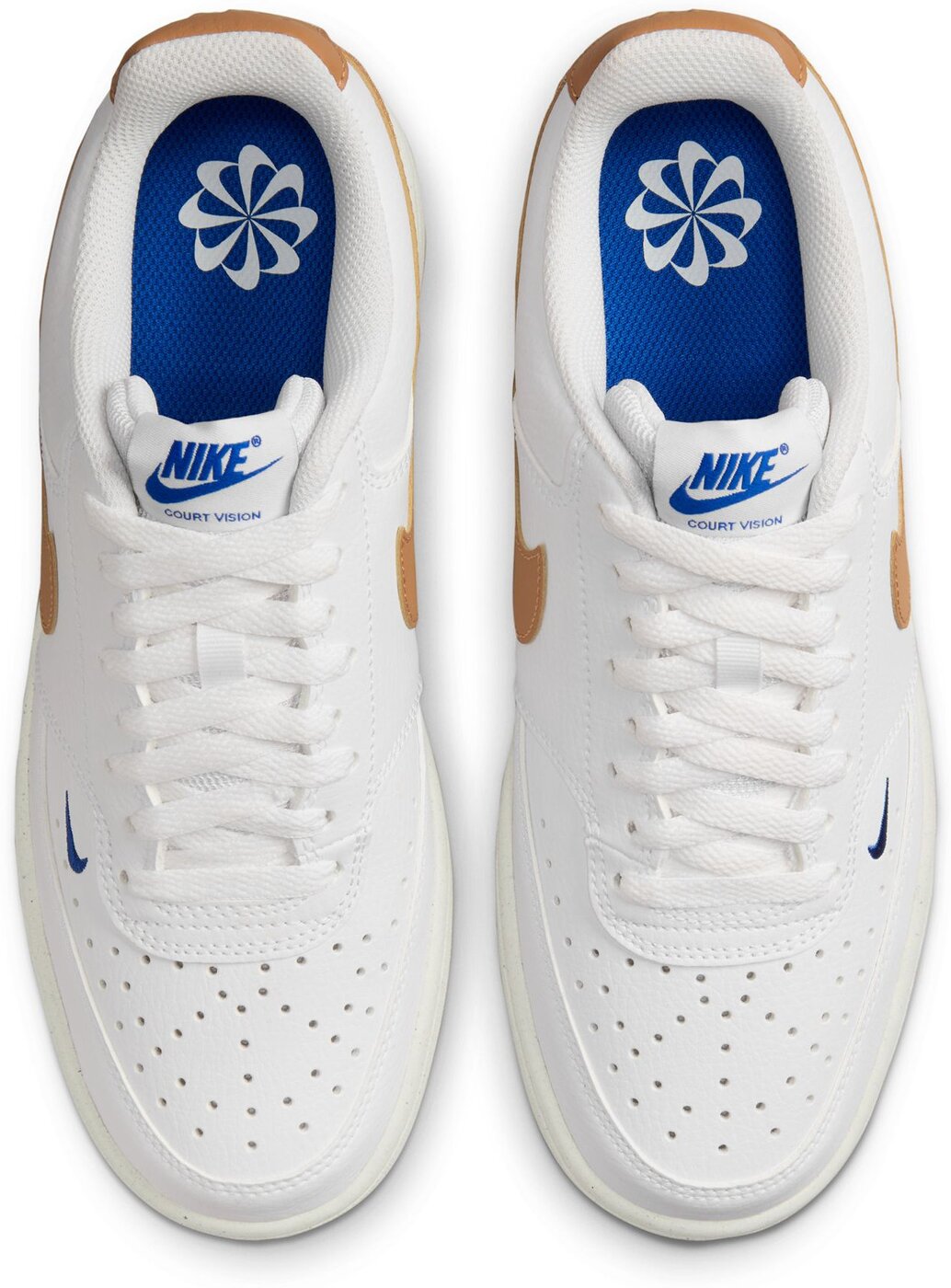 W NIKE COURT VISION LO NN WHITE/FLAX-GAME ROYAL-SAIL Bild 4
