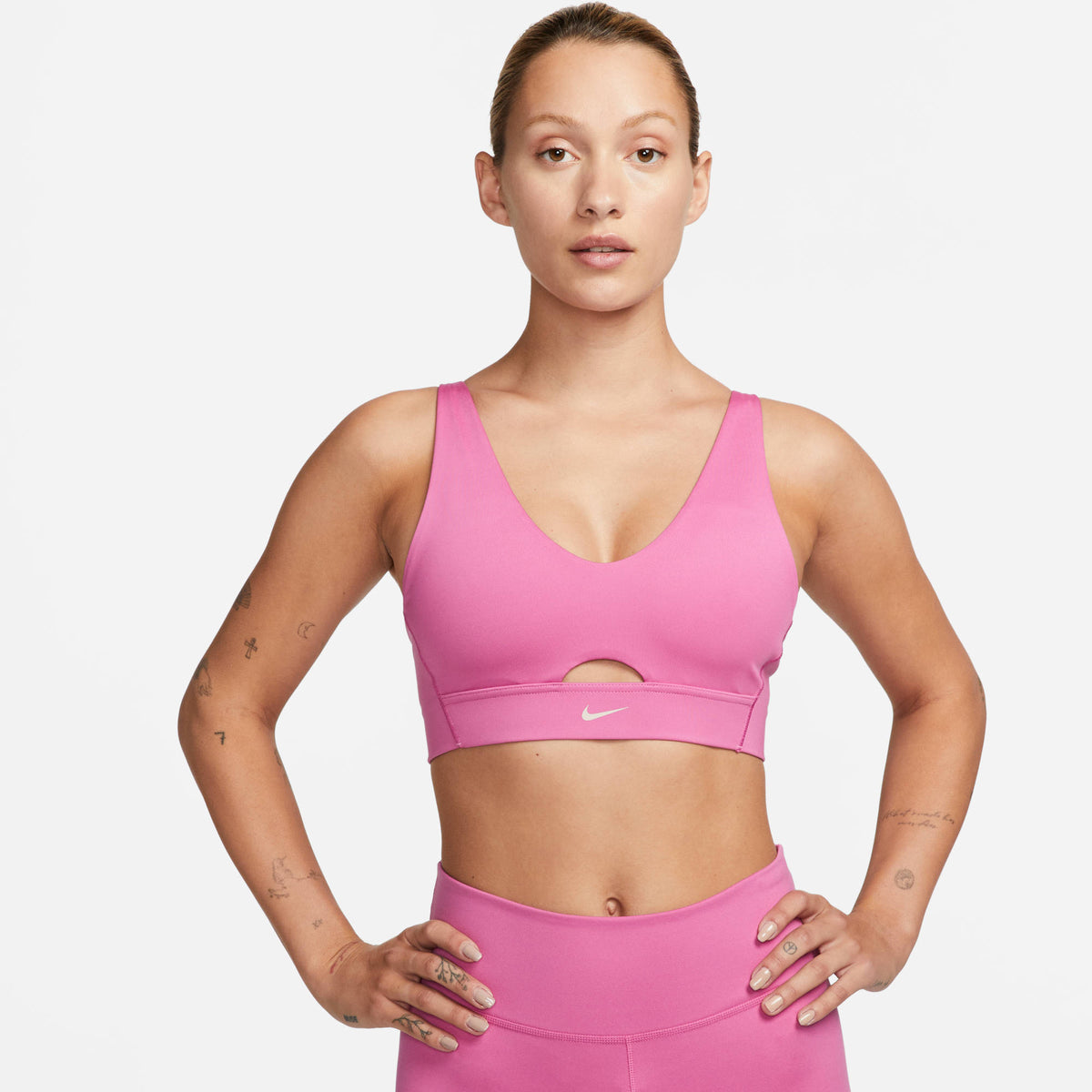 W NK DF INDY PLUNGE CUTOUT BRA COSMIC FUCHSIA/FOSSIL STON Bild 1