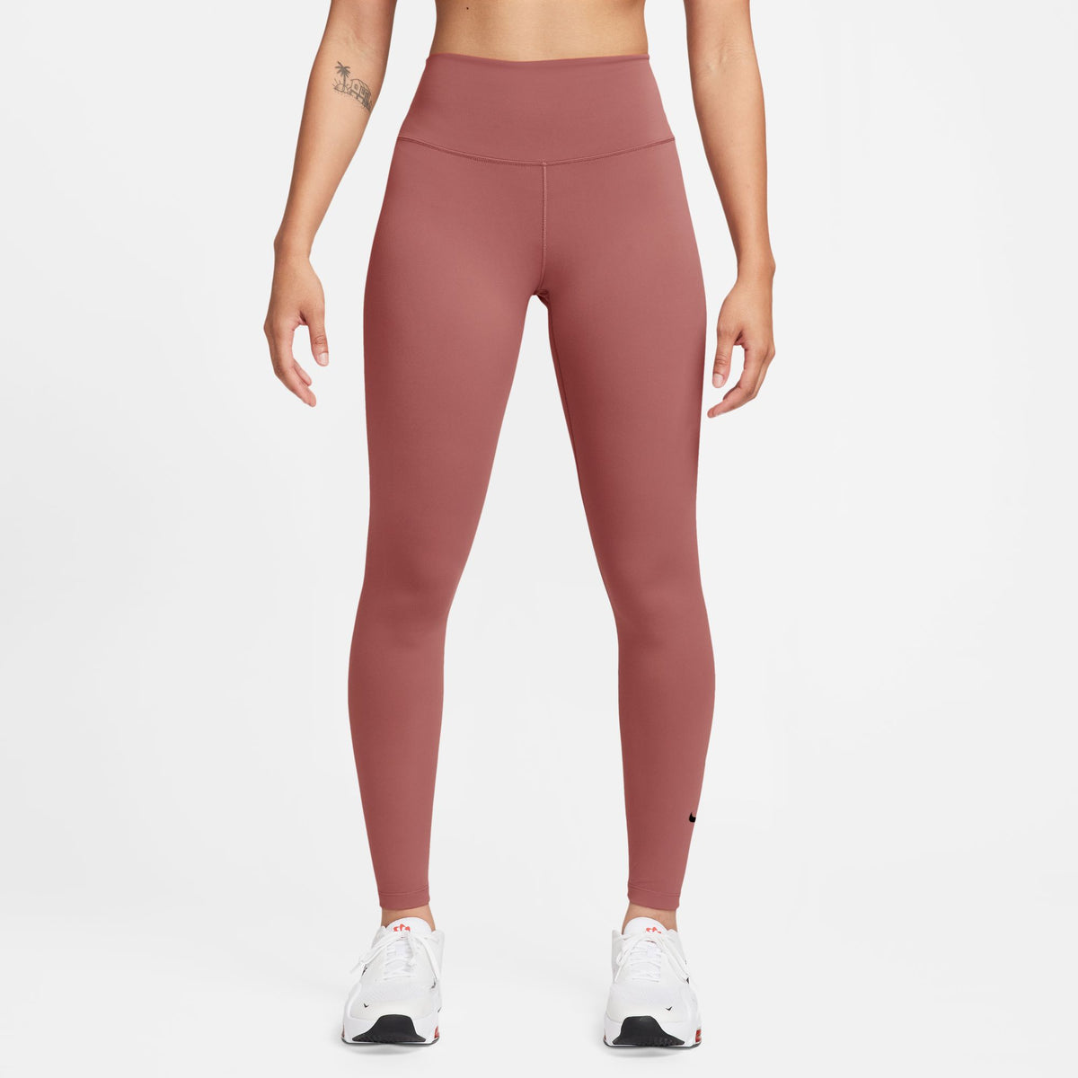 W NK DF ONE HR TIGHT CANYON PINK/BLACK Bild 1