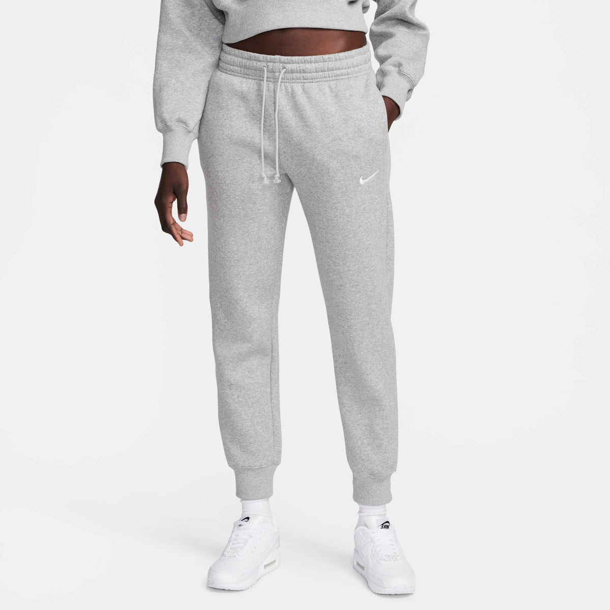W NSW PHNX FLC MR PANT STD DK GREY HEATHER/SAIL Bild 1