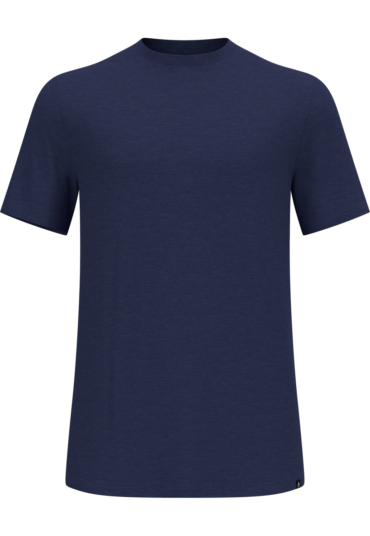MERINO TENCEL PLAIN TEE skipper blue melange skipper blue melange Bild 1