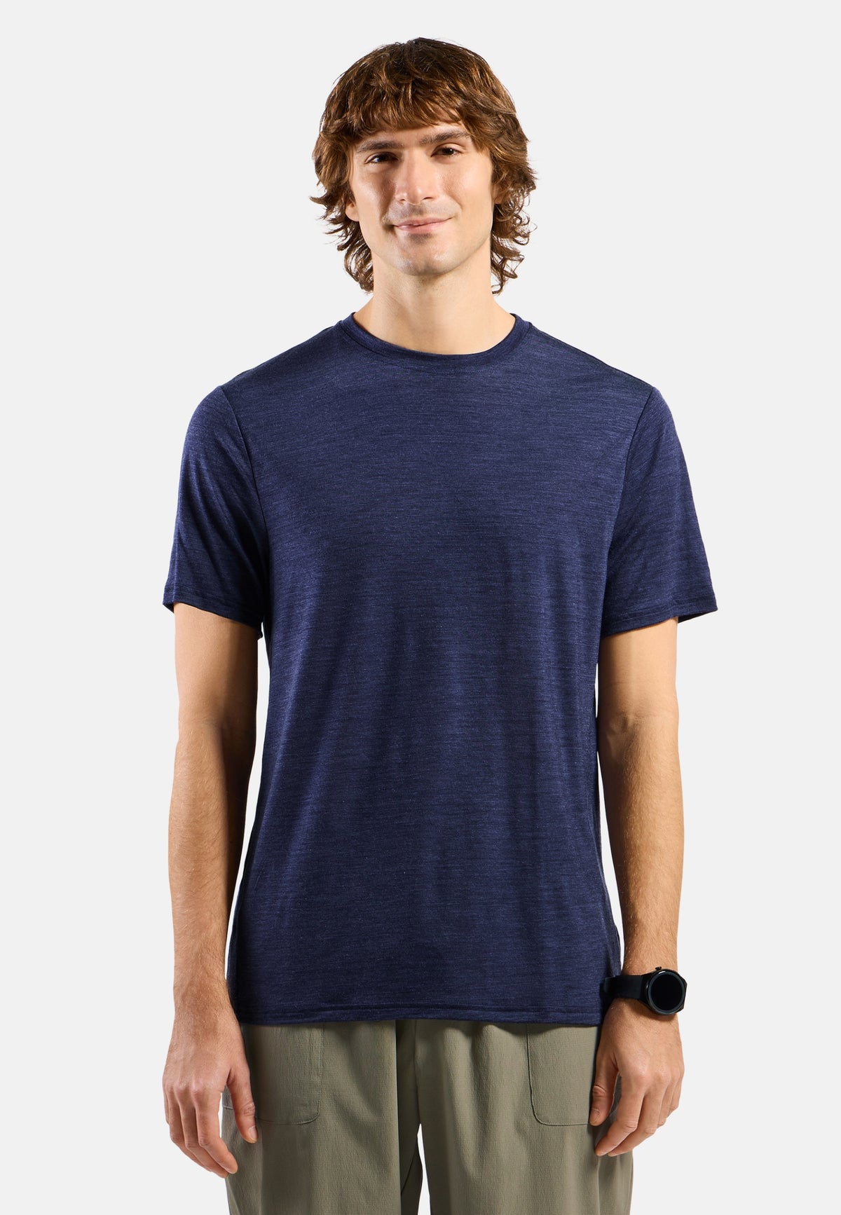 MERINO TENCEL PLAIN TEE skipper blue melange skipper blue melange Bild 3