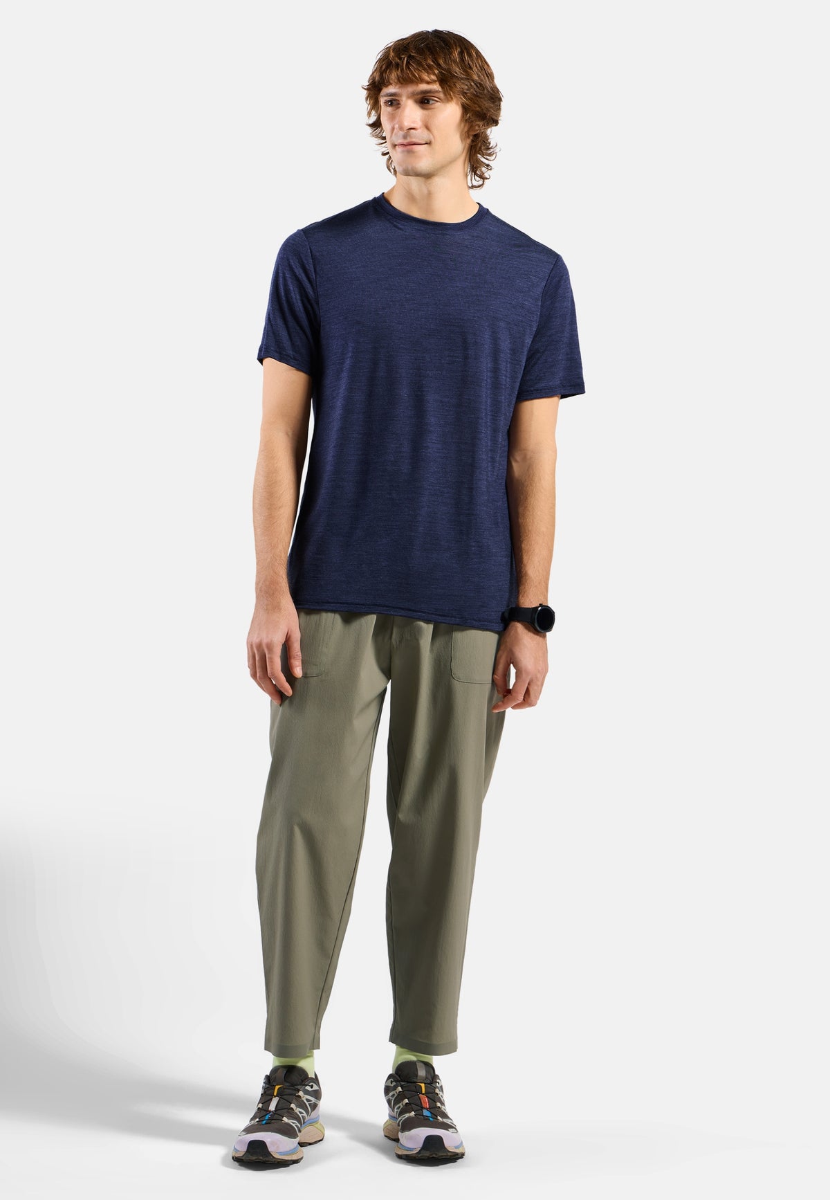 MERINO TENCEL PLAIN TEE skipper blue melange skipper blue melange Bild 5