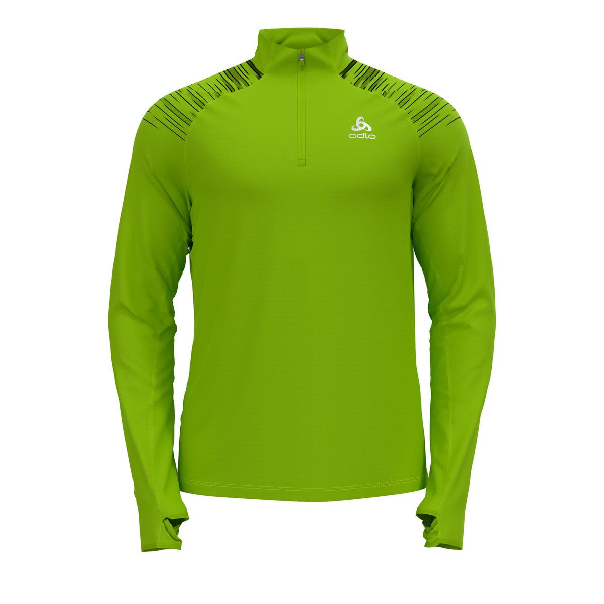 Mid layer 1/2 zip AXALP CERAMI 40411 lime green - black Bild 1