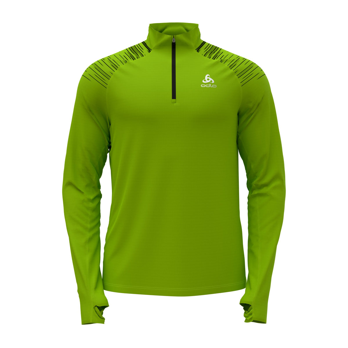 Mid layer 1/2 zip AXALP CERAMI 40411 lime green - black Bild 2