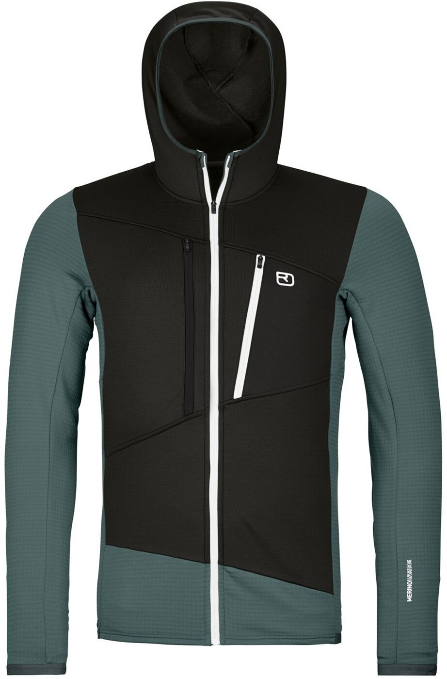 FLEECE GRID HOODY M 87801 dark arctic grey Bild 1