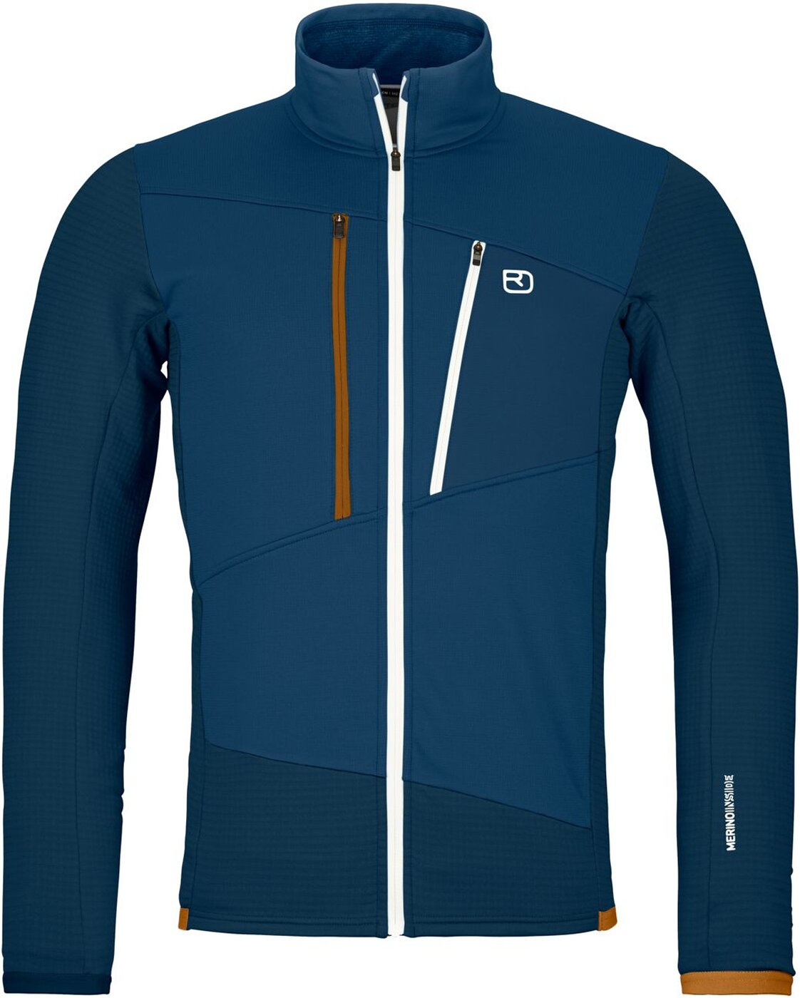 FLEECE GRID JACKET M 54201 deep ocean Bild 1