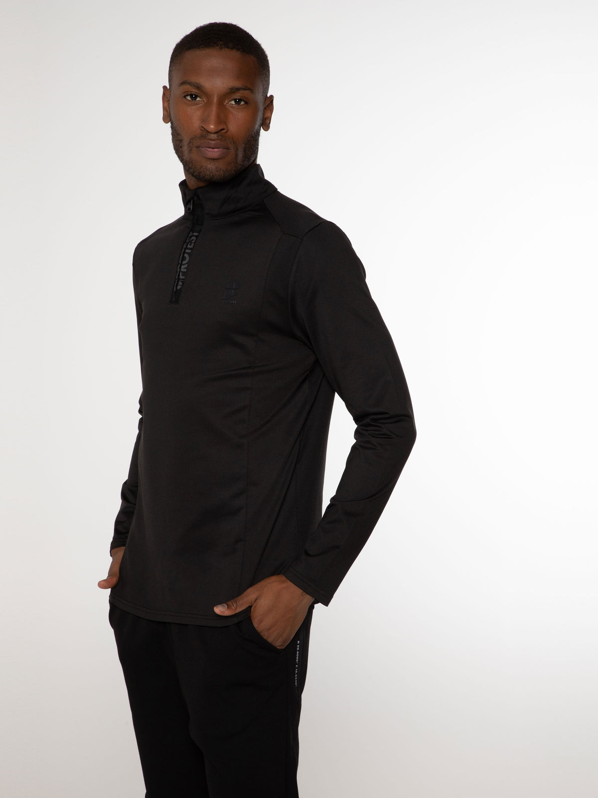 REWILL 1/4 zip top True Black Bild 5