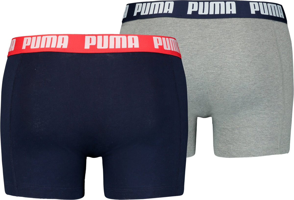 PUMA BASIC BOXER 2P blue / grey melange Bild 2
