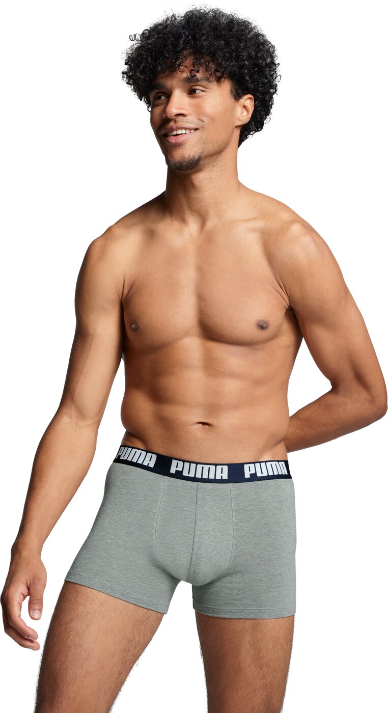PUMA BASIC BOXER 2P blue / grey melange Bild 6