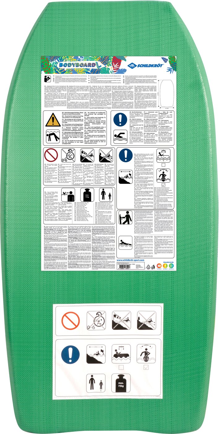BODYBOARD (L) - 93cm (inkl. Leash 8 Keine Farbe Bild 5