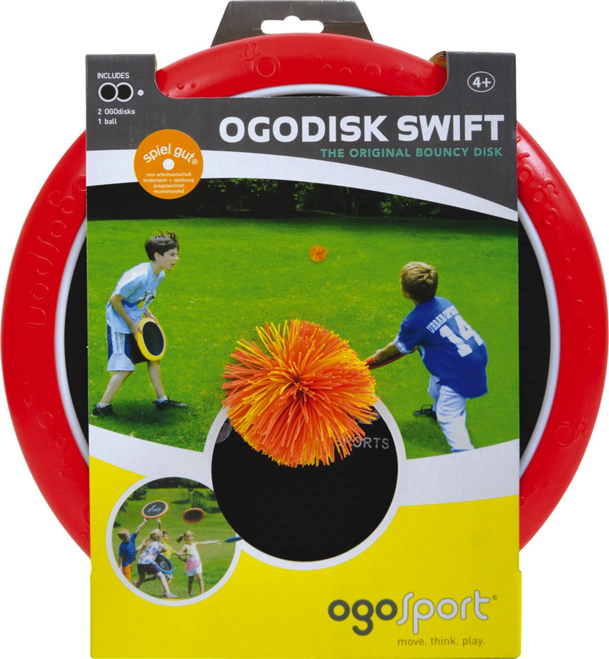 OGOSPORT Set, 2 Ogo Softdiscs (rot+ gelb) +1 OGO Ball Keine Farbe Keine Farbe Bild 3