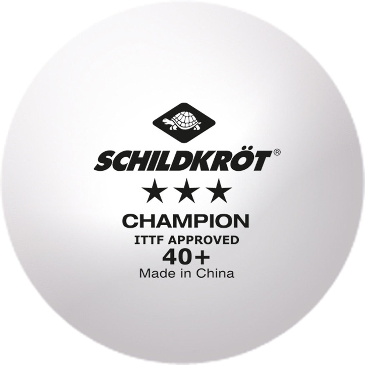 TT-Ball 3-Stern CHAMPION POLY 40+, Keine Farbe Bild 2