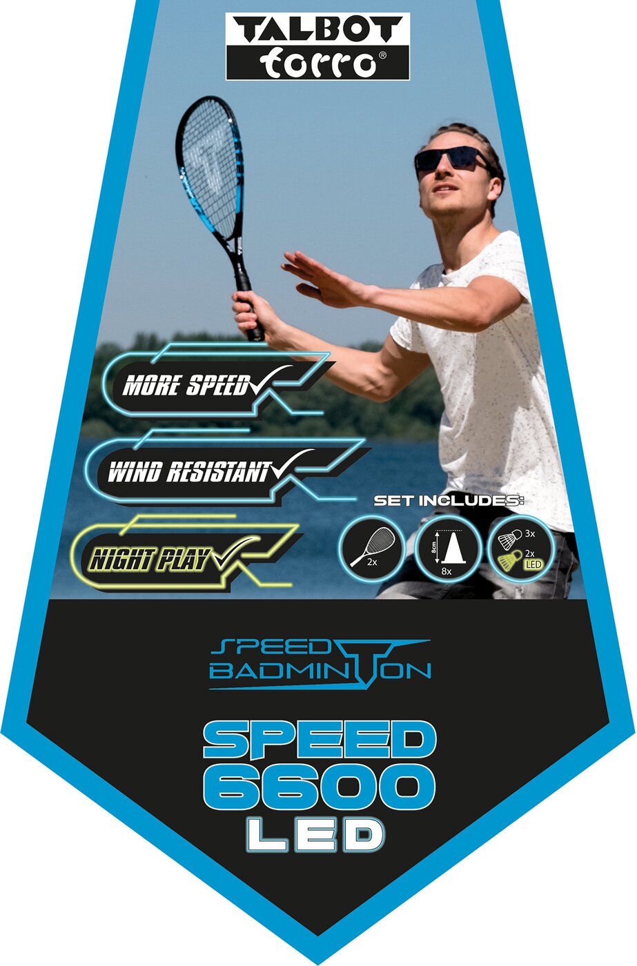 Speedbadminton Set SPEED 6600 LED i keine Farbe Bild 5