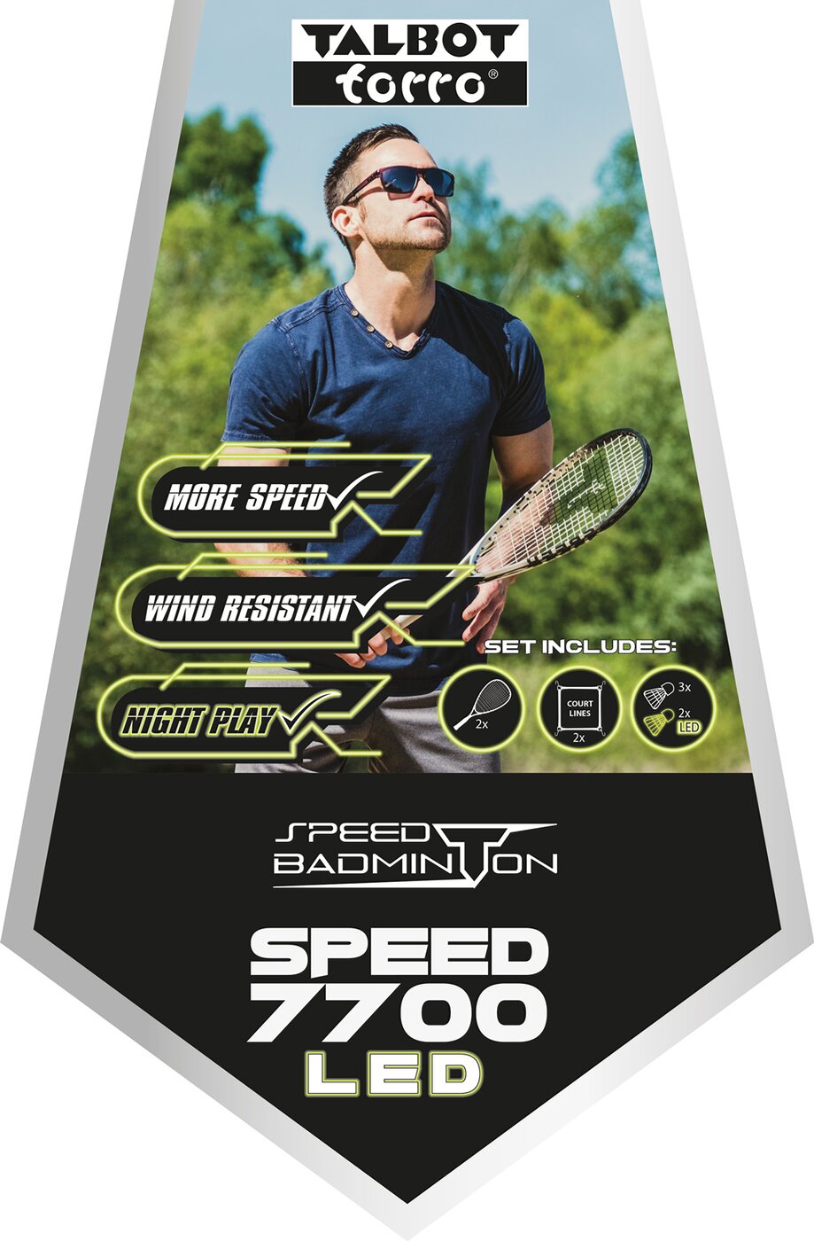 Speedbadminton Set SPEED 7700 LED i Keine Farbe Bild 5