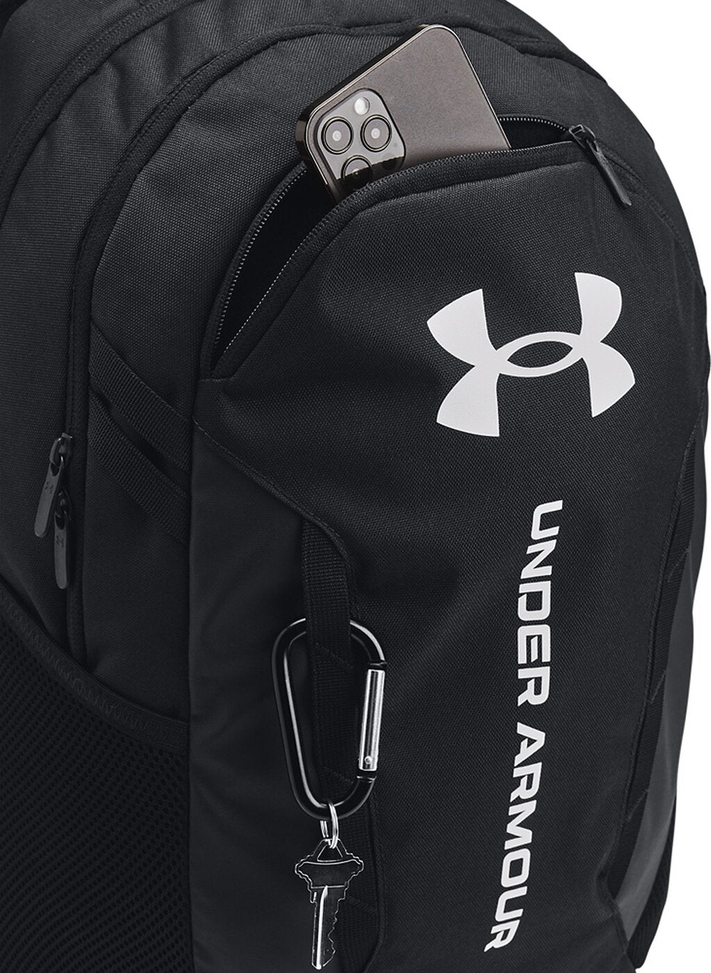 UA HUSTLE 6.0 BACKPACK BLACK BLACK Bild 4