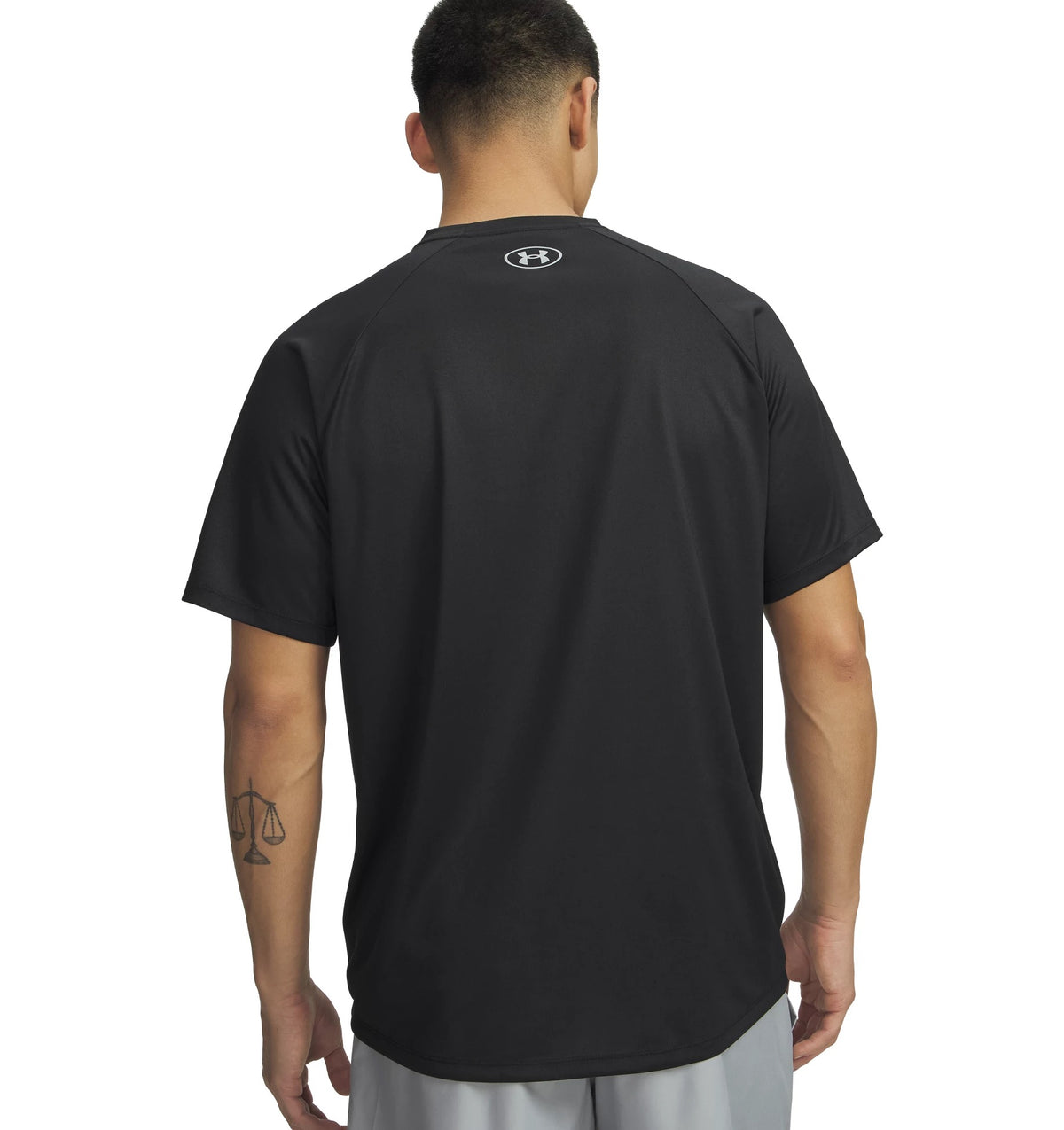 UA TECH GRAPHIC TEE BLACK BLACK Bild 2