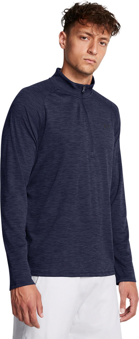UA TECH TEXTURED 1/2 ZIP MIDNIGHT NAVY MIDNIGHT NAVY Bild 3